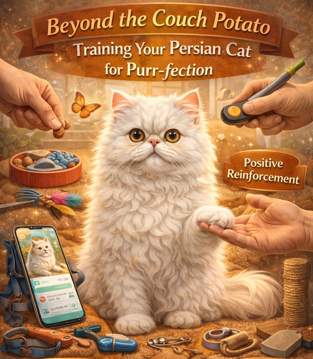 Beyond the Couch Potato Training Your Persian Cat for Purr-fection